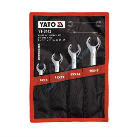 Bộ cờ lê 2 đầu miệng loe mở đai ốc 4 chi tiết Yato YT-0143
