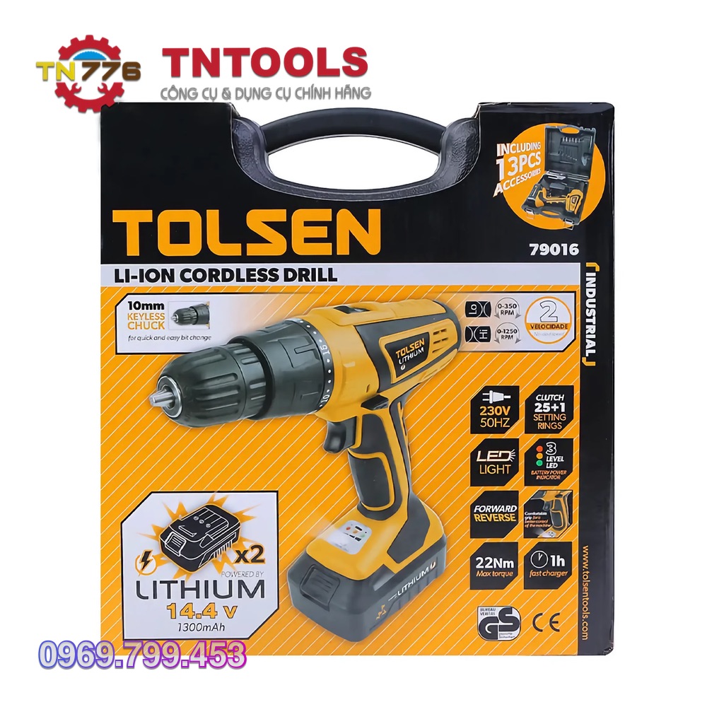 Máy mở ốc vít dùng PIN Tolsen 79016