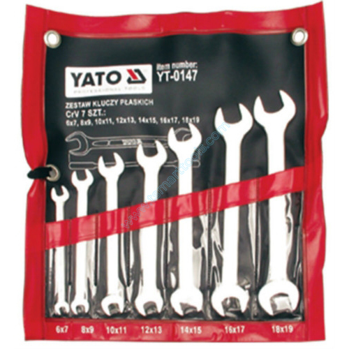 Bộ cờ lê 2 đầu miệng hệ mét YT-0147