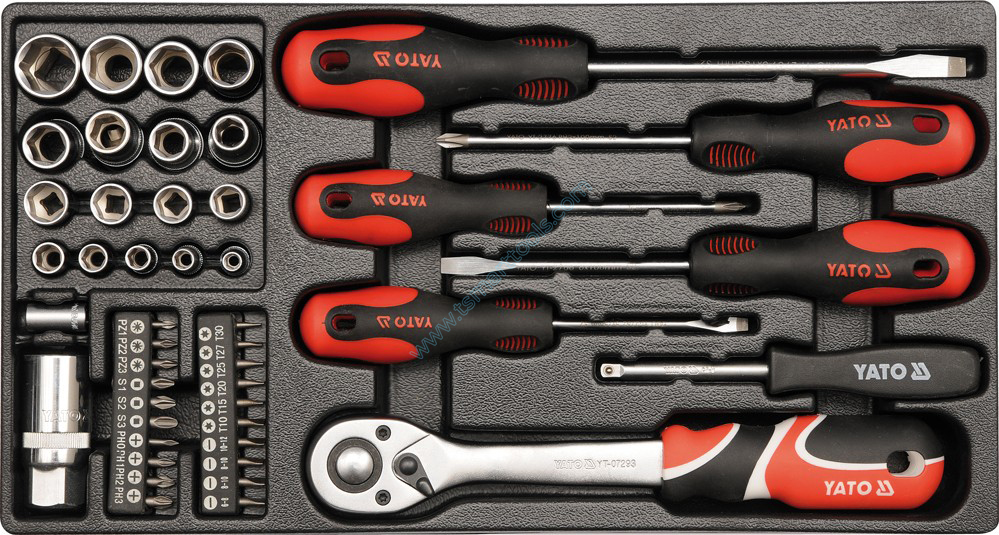 Thùng đồ nghề sửa chữa di động 80 chi tiết Yato YT-38951